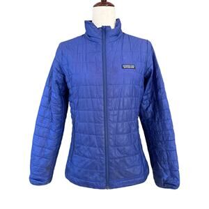 Patagonia Nanopuff Puffy Jacket Women's Cobalt Blue Size Small Light Packable